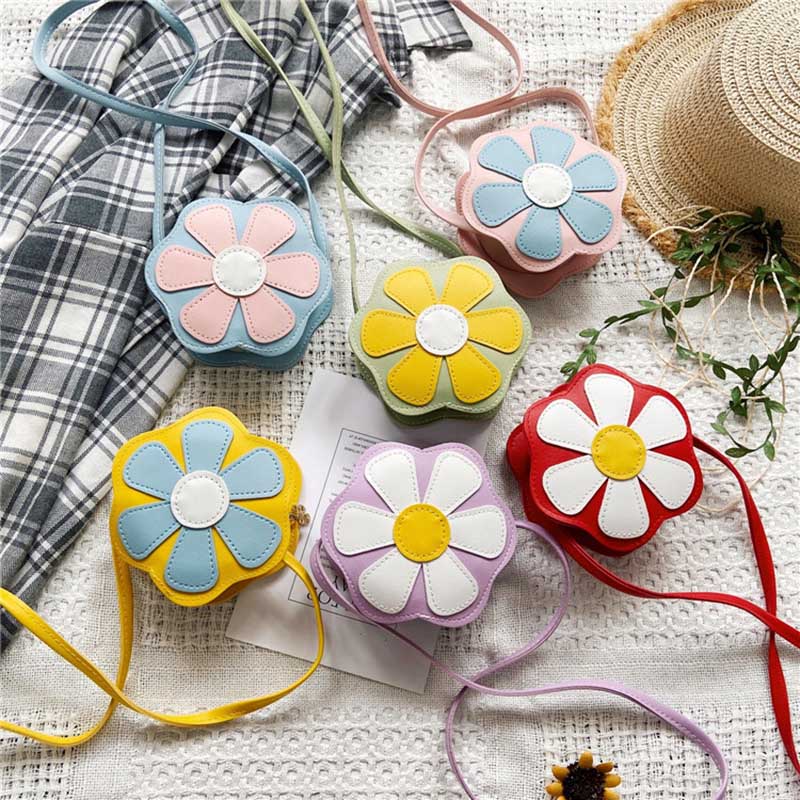 Kids Cute Petal Crossbody Bag
