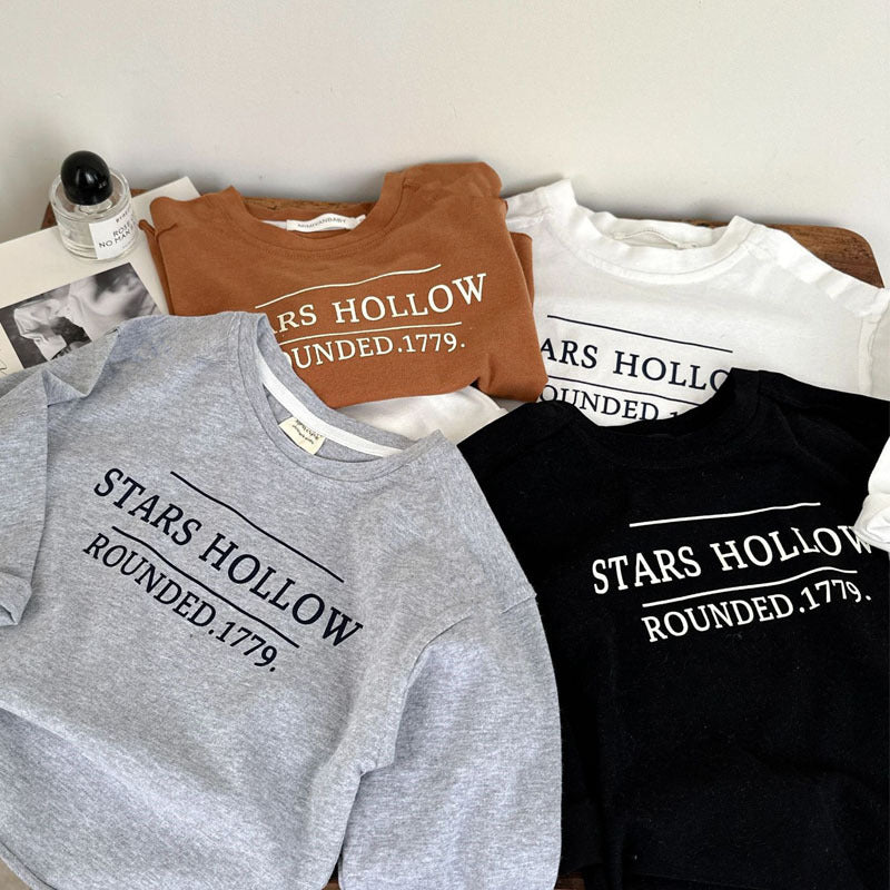 Kids Toddler Boys Fashion Casual Letter Print Long Sleeve T-Shirt