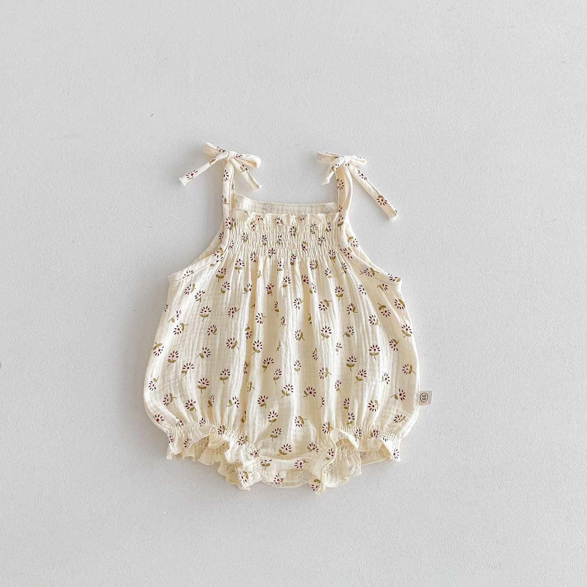 Kids Baby Girls Casual Cute Tiny Flower Sleeveless Romper