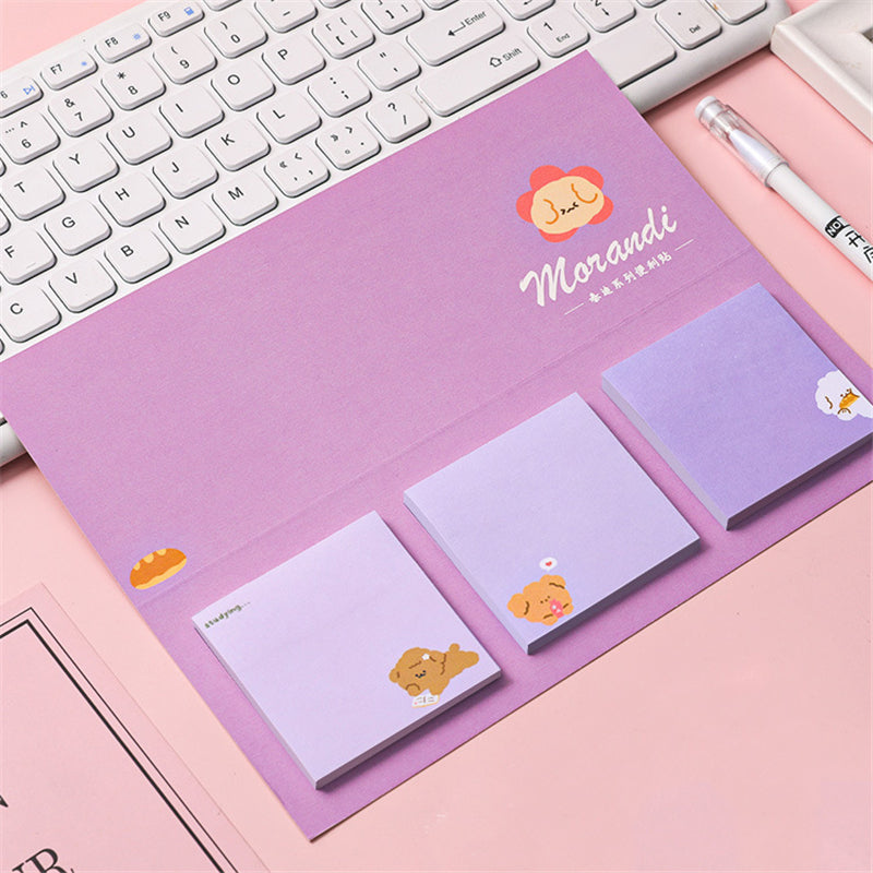3pcs/set Cartoon Style Sticky Note