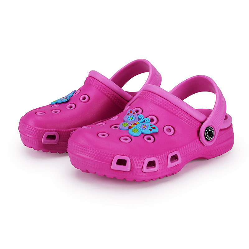 Kids Cartoon Hole Non-Slip Soft Bottom Slippers