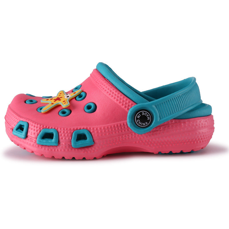 Kids Cartoon Hole Non-Slip Soft Bottom Slippers