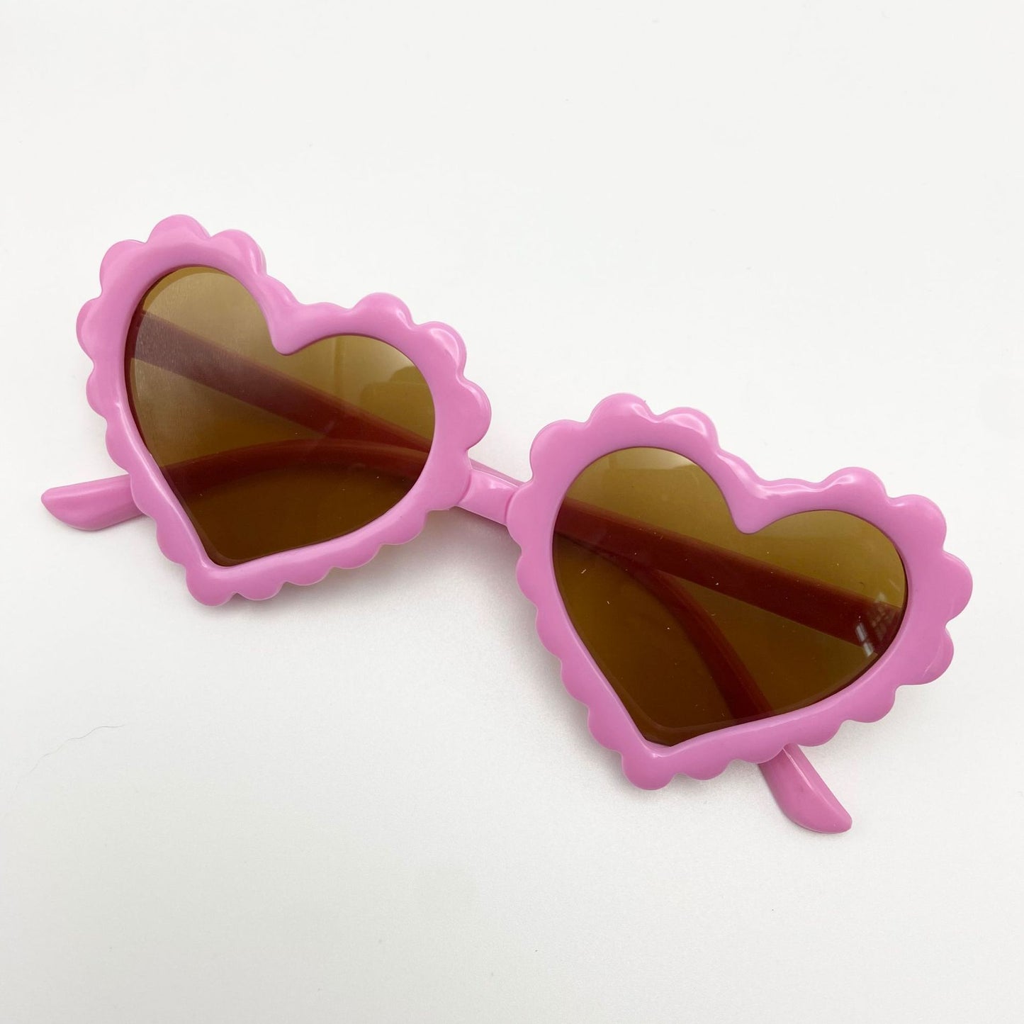 Kids Unisex Fashion Casual Valentine Basic Heart Frame Sunglasses
