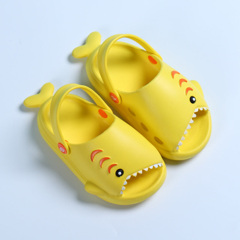 Kids Cute Cartoon Shark Soft Bottom Slippers