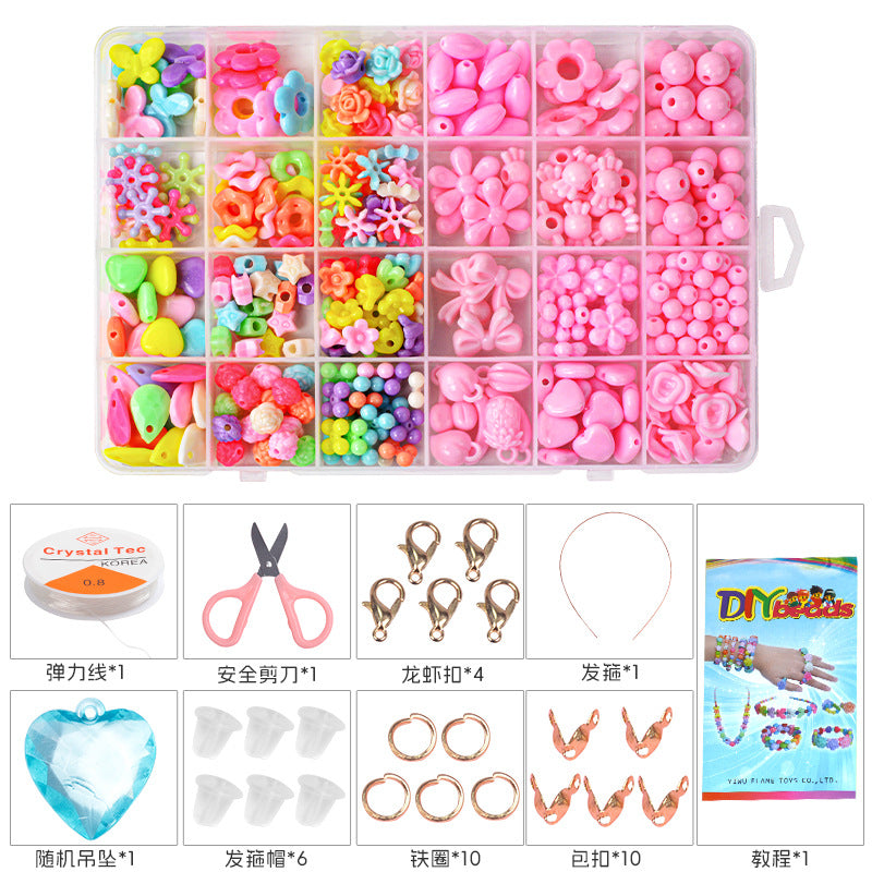 24 Boxed Children'S Diy Handmade Beaded Toys Set