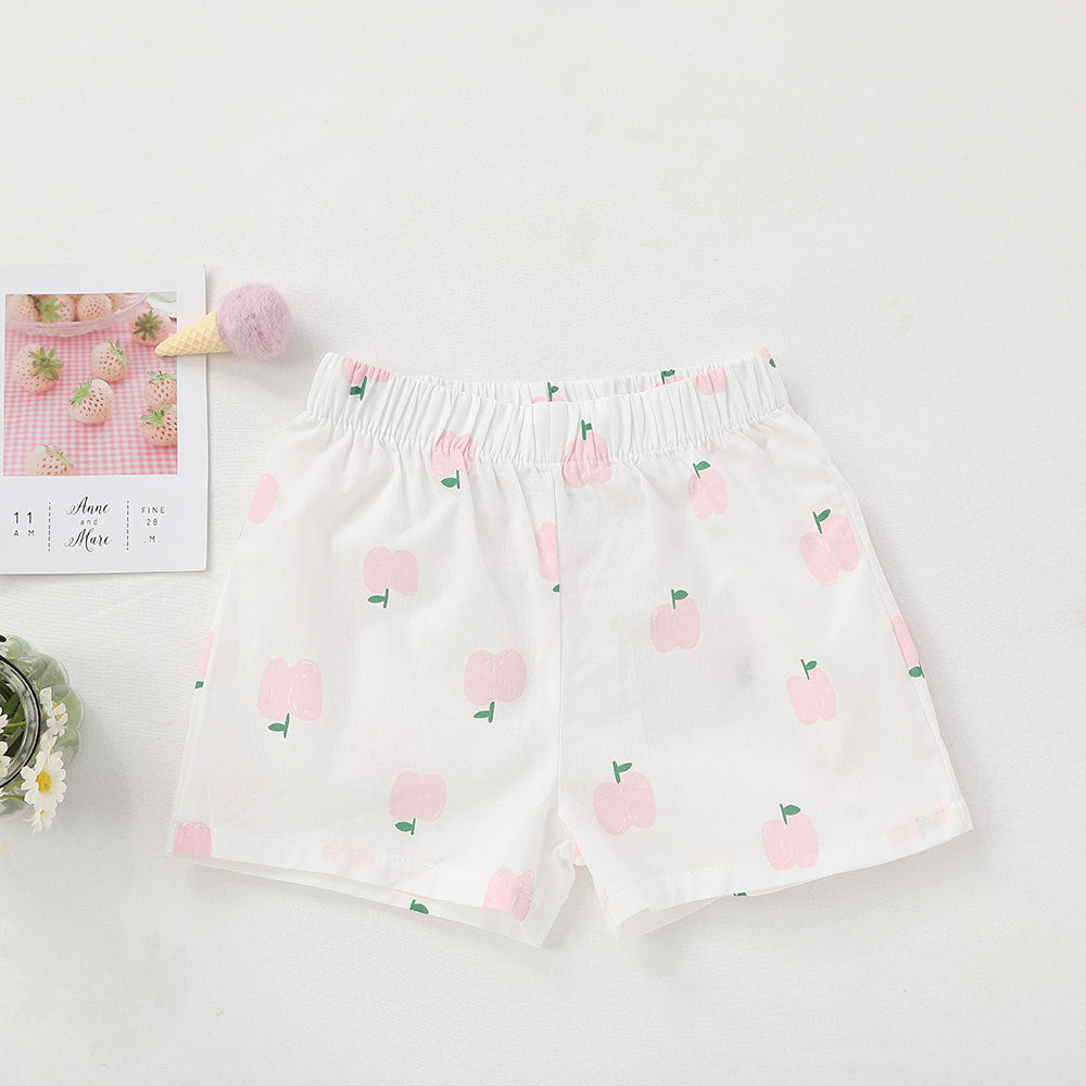 Children Kids Baby Fashion Girls Casual Basic Print Shorts