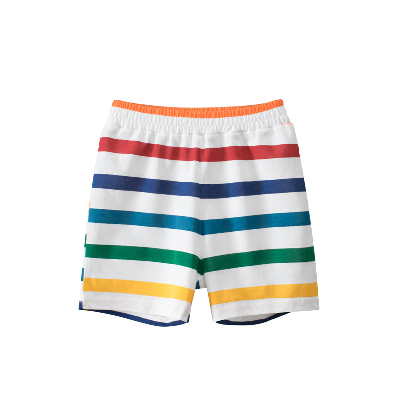 Children Kids Baby Fashion Boys Casual Basic Stripe Print Shorts
