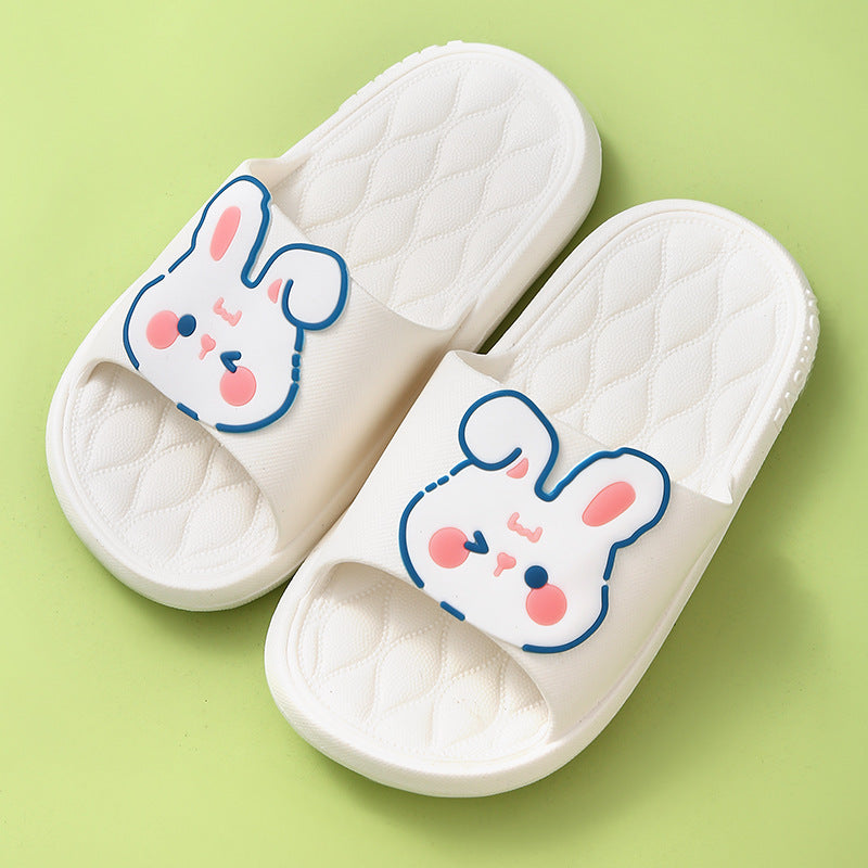 Children Kids Baby Fashion Girls Boys Casual Cartoon Cute Bear Rabbit Home Non-Slip Slippers Shoes