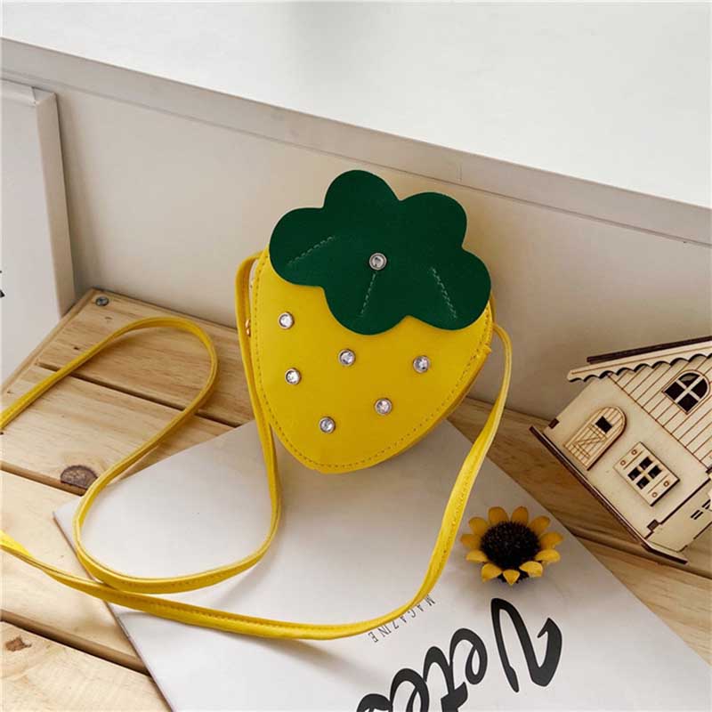 Kids Cute Cartoon Rhinestone Crossbody Bag