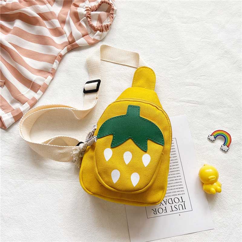 Kids Unisex Cute Canvas Chest Bag
