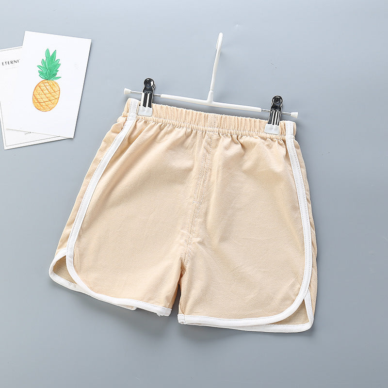 Kids Basic Elastic Casual Beach Shorts
