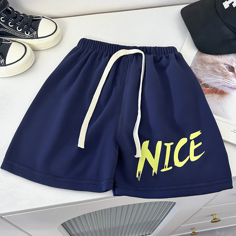 Kids Toddler Boys Girls Summer Casual Sport Letter Print Shorts