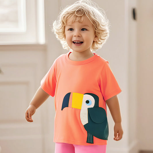 Kids Toddler Unisex Casual Cartoon Short Sleeve T-Shirt