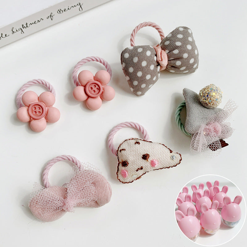 Kids Girls Cute Sweet Cartoon Hair Rings