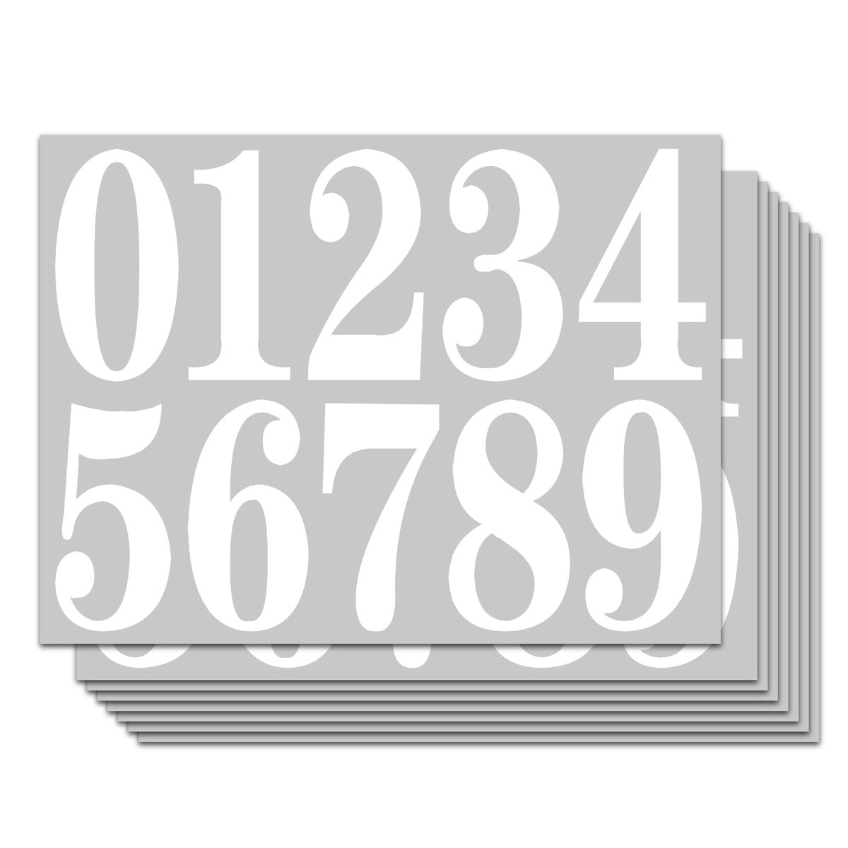 1-4 Inch Waterproof Vinyl Digital Sticker