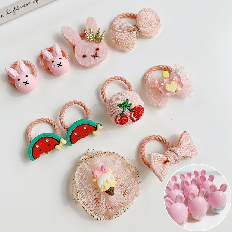 Kids Girls Cute Sweet Cartoon Hair Rings