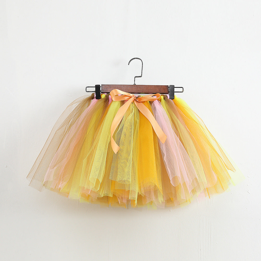 Sequin Mesh Handmade Tie Strip Toddler Girls Tutu Skirt