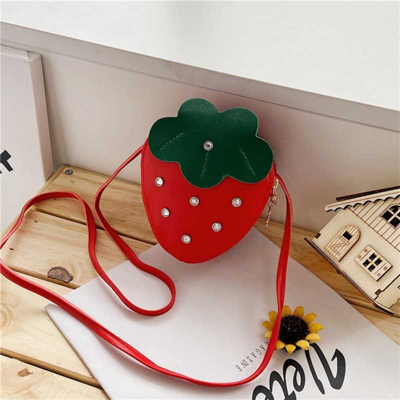 Kids Cute Cartoon Rhinestone Crossbody Bag