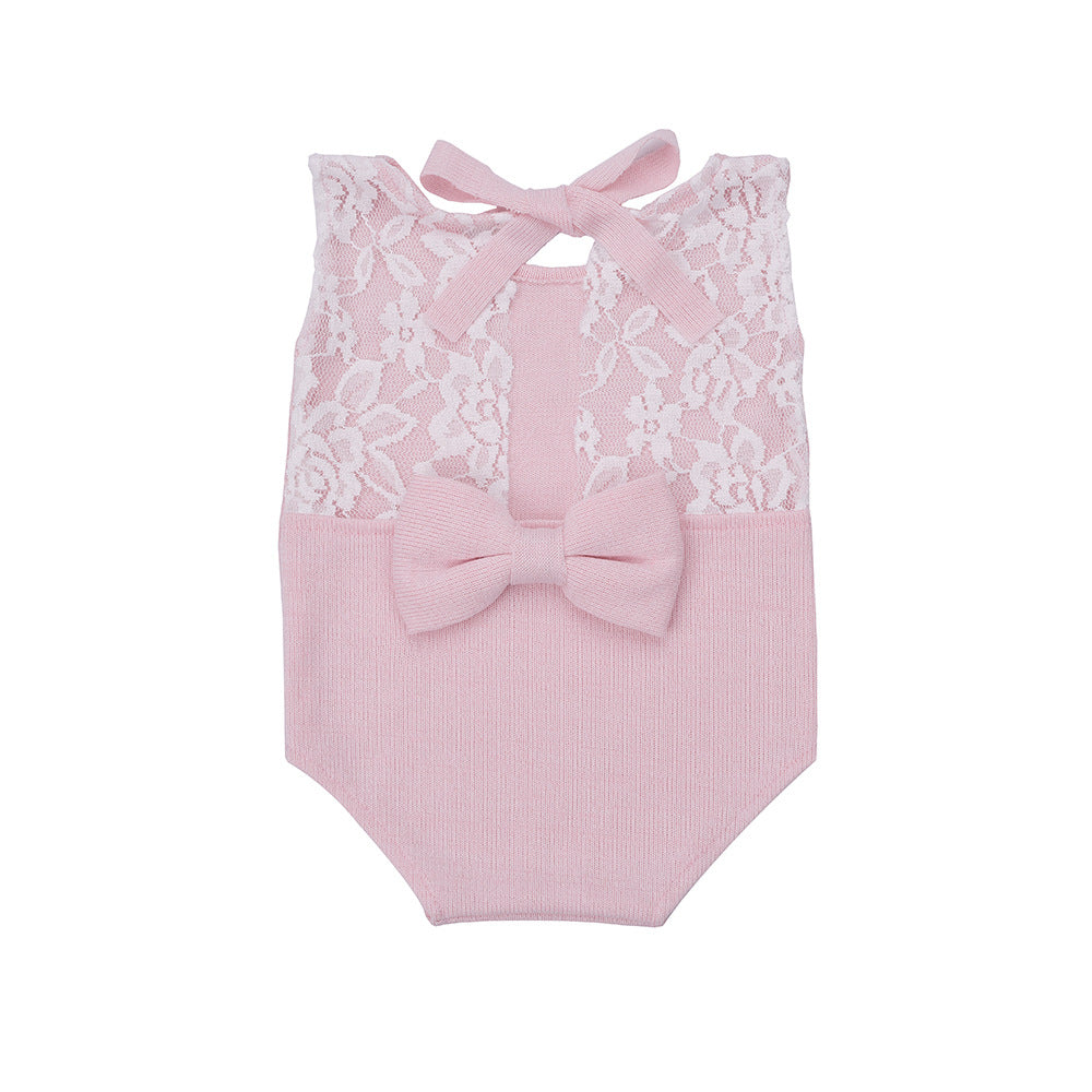 Toddler Baby Infant Newborn Lace Bodysuit Photography