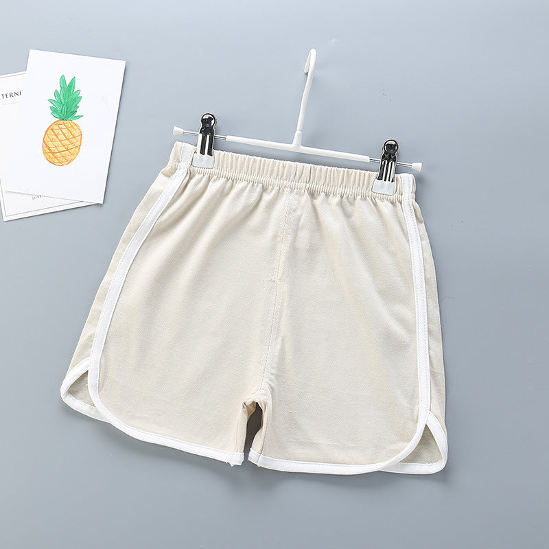 Kids Basic Elastic Casual Beach Shorts