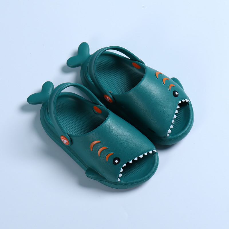 Kids Cute Cartoon Shark Soft Bottom Slippers