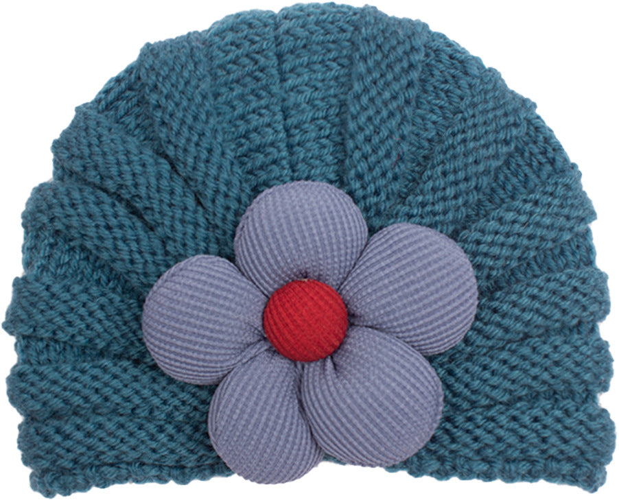 Newborn Cute Bow Knitwear Turban Cap