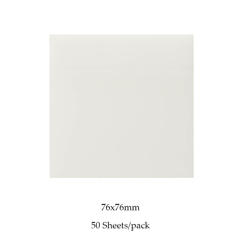 Transparent Sticky Note Pads Waterproof Self-Adhesive Memo Notepad Stationery