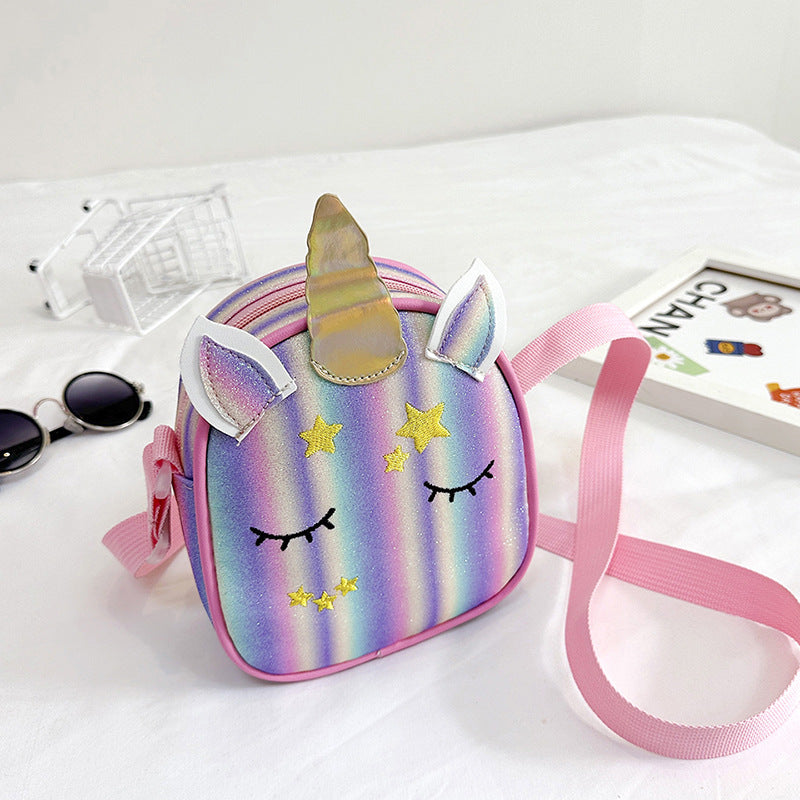 Kids Casual Cute Cartoon Rainbow Crossbody Bag
