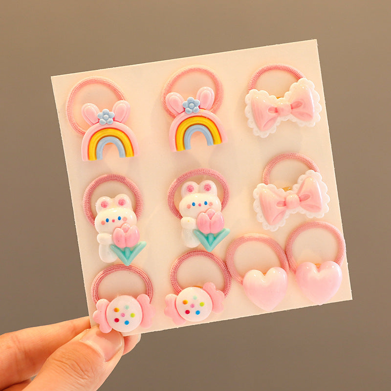 Kids Girls Cute Sweet Hair Rings