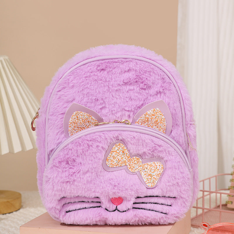 Cute Children'S Plush Backpack