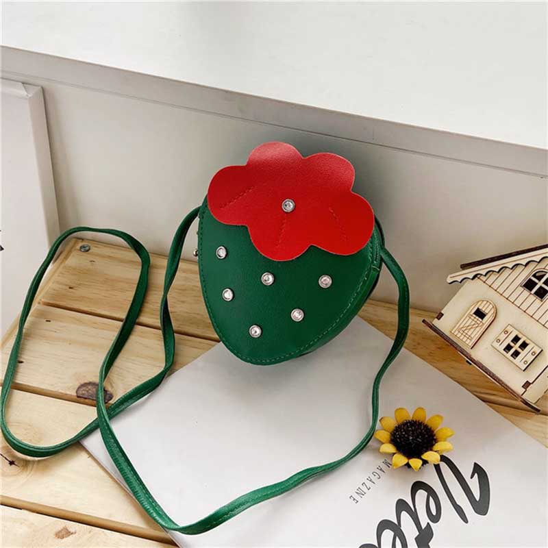 Kids Cute Cartoon Rhinestone Crossbody Bag