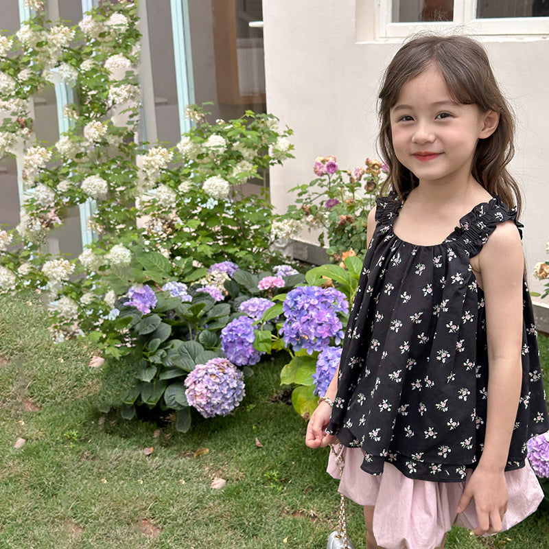 Kids Toddler Big Girls Casual Cute Solid Color Sleeveless Camisole