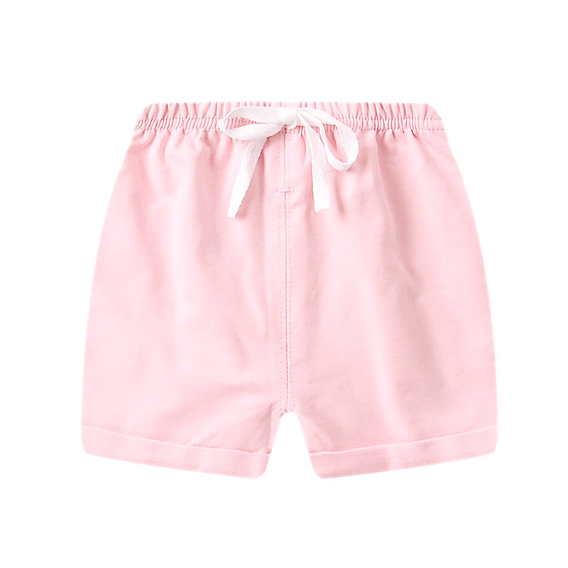 Children Kids Baby Fashion Girls Boys Casual Basics Solid Color Shorts