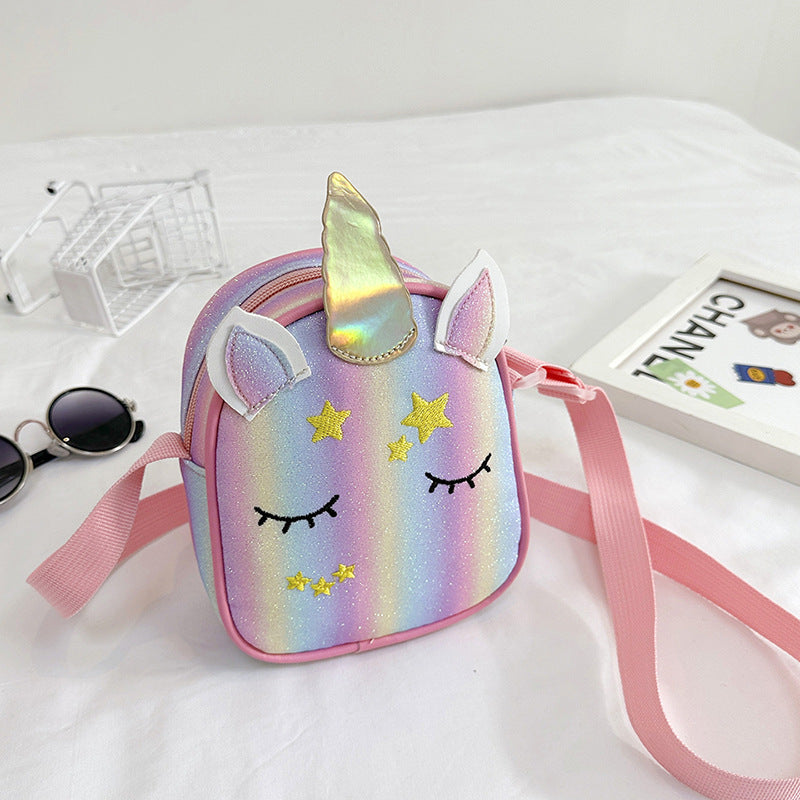 Kids Casual Cute Cartoon Rainbow Crossbody Bag