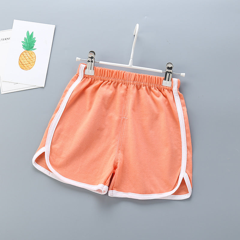 Kids Basic Elastic Casual Beach Shorts