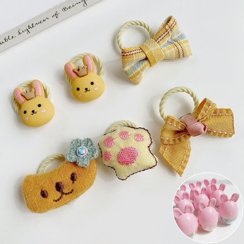 Kids Girls Cute Sweet Cartoon Hair Rings