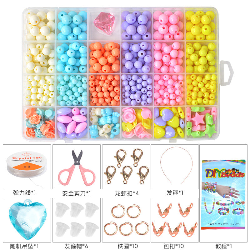 24 Boxed Children'S Diy Handmade Beaded Toys Set