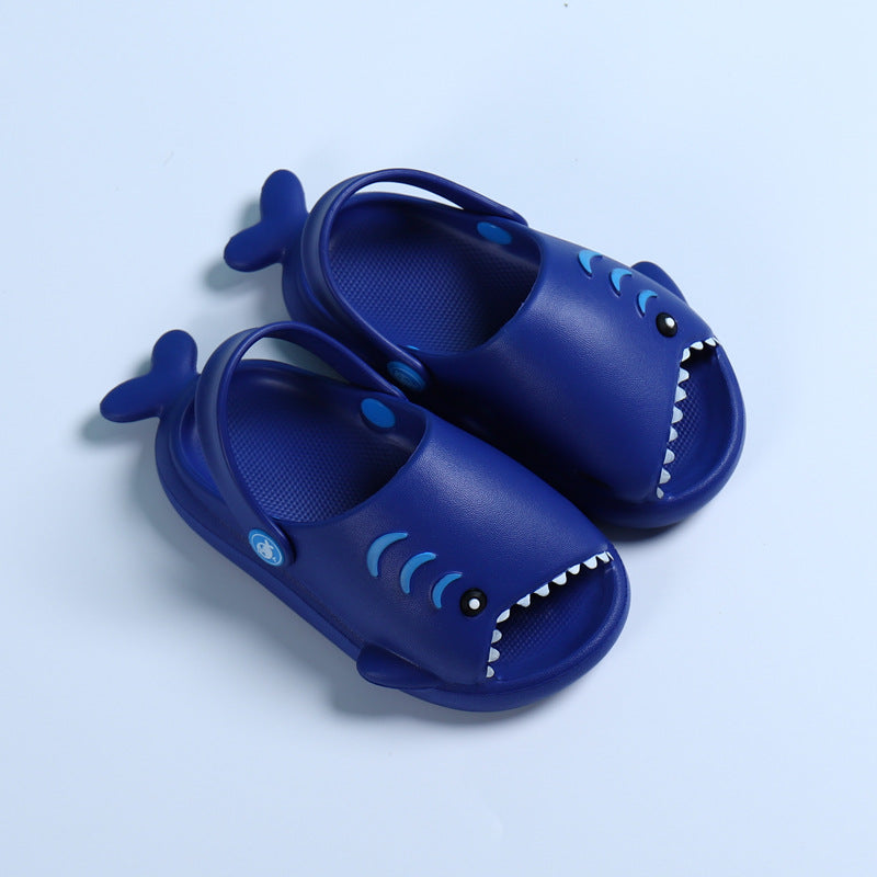 Kids Cute Cartoon Shark Soft Bottom Slippers