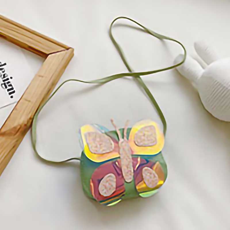 Kids Casual Cute Cartoon Butterfly Crossbody Bag
