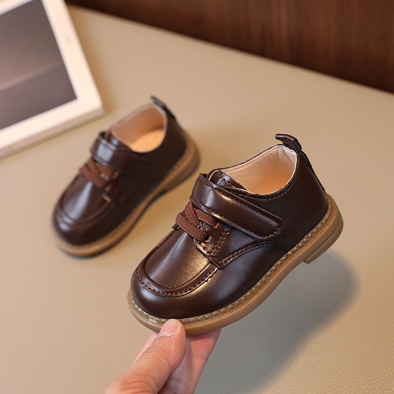 Kids Boys Girls Velcro Flat First Walkers Shoes