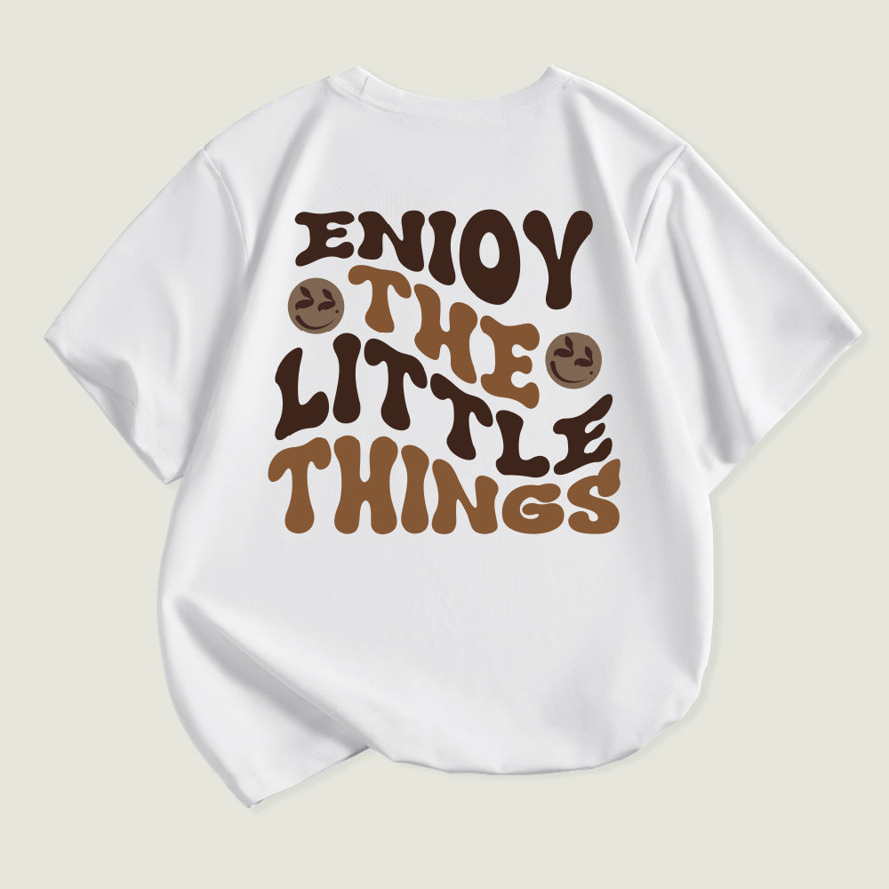 Kids Toddler Boys Girls Alphabet Print Short Sleeve T-Shirt