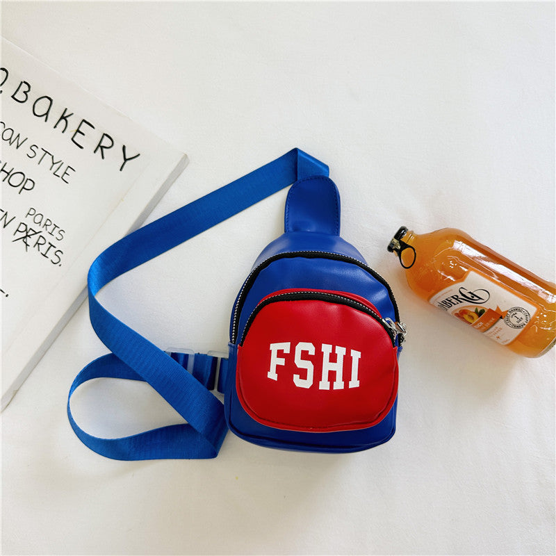 Kids Unisex Fashion Casual Cute Alphabet Chest Bag