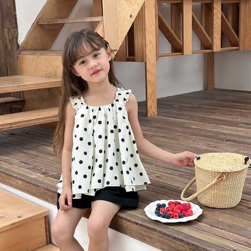Kids Toddler Big Girls Casual Cute Solid Color Sleeveless Camisole