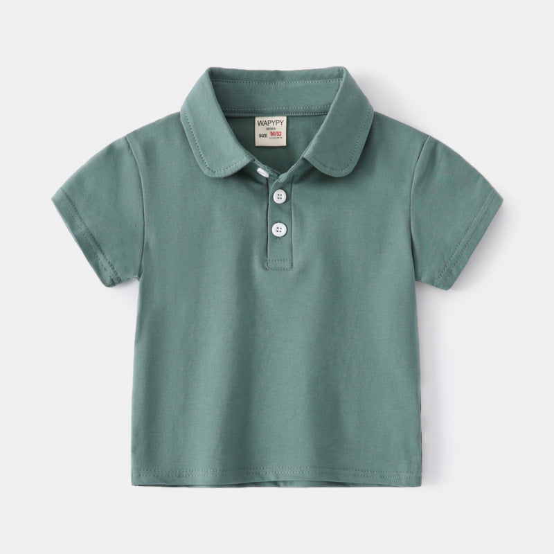 Children Kids Toddlers Boys Short Sleeve Polo Shirt