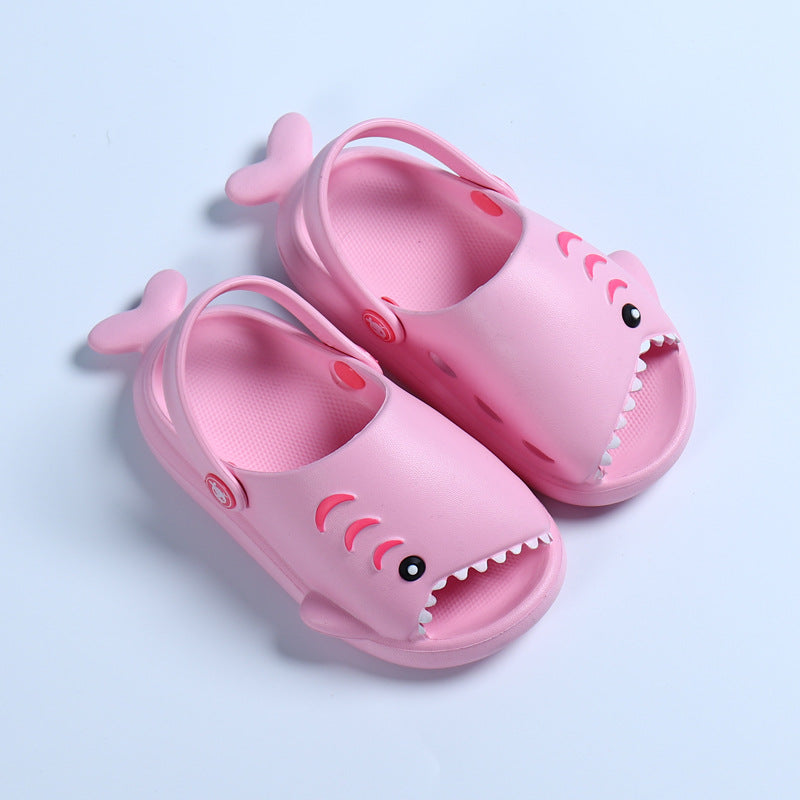 Kids Cute Cartoon Shark Soft Bottom Slippers