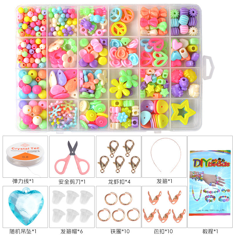 24 Boxed Children'S Diy Handmade Beaded Toys Set