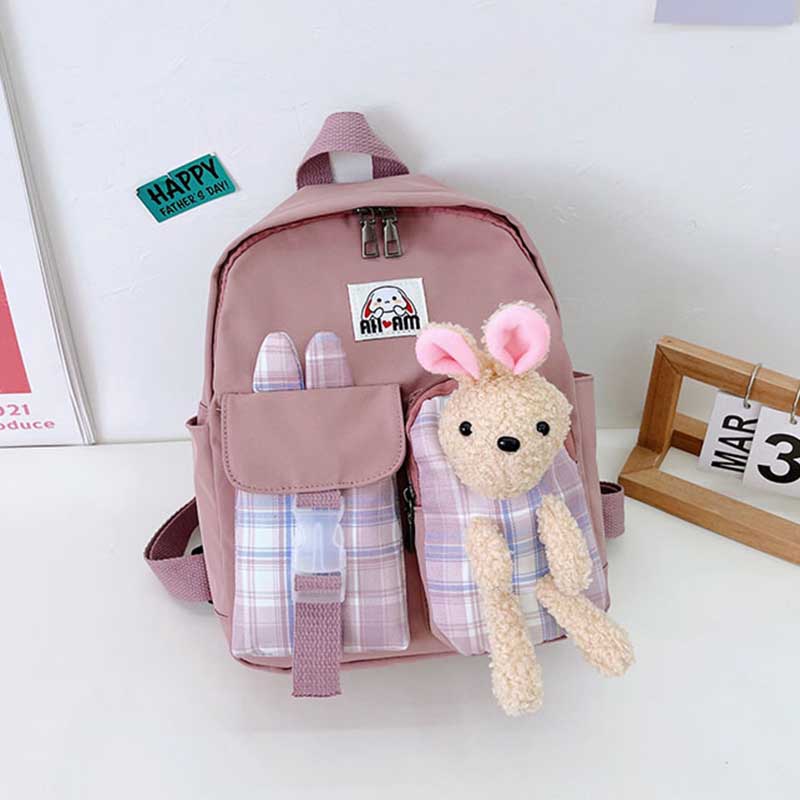 Kids Unisex Cute Cartoon Canvas School Bags