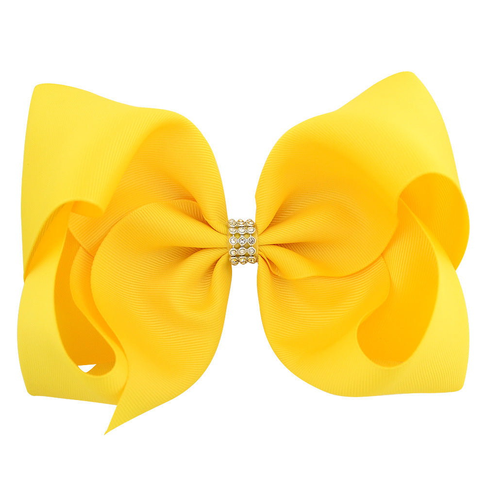 Children Fashion Solid Color 8 Inch Children'S Bow Headwear