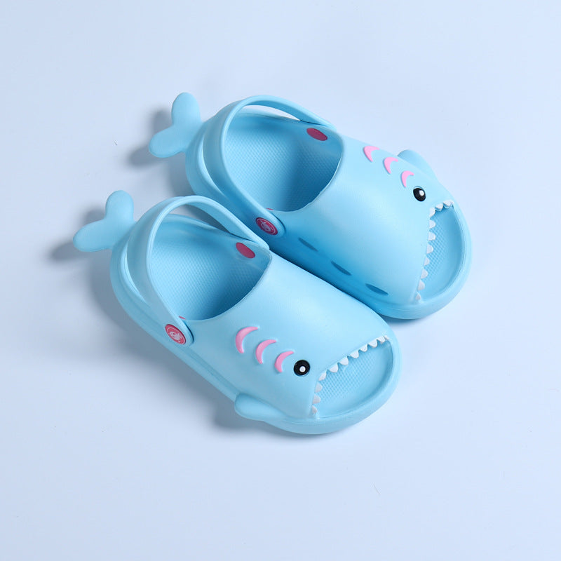 Kids Cute Cartoon Shark Soft Bottom Slippers