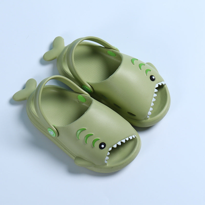 Kids Cute Cartoon Shark Soft Bottom Slippers